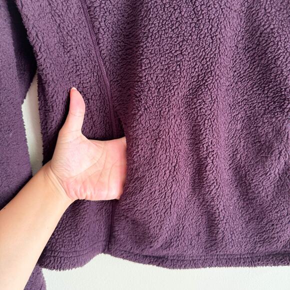 Kuhl Maroon Purple Avalon Fleece Snap Pullover Sweatshirt Jacket - Medium - Picture 2 of 8